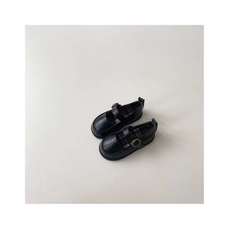 Giày da quai dán Hàn Quốc hãng Myshoes cho bé 13-15cm