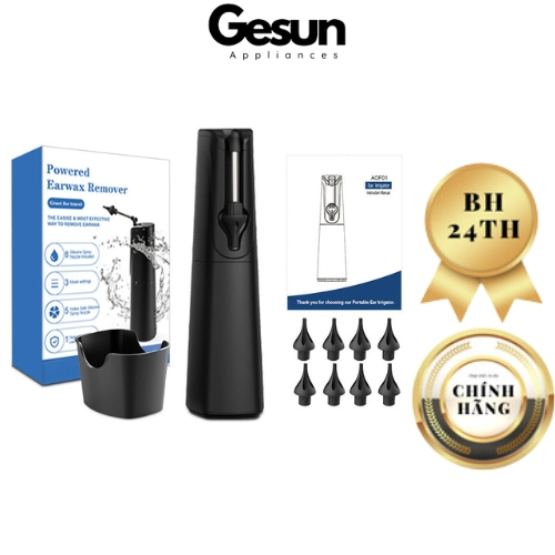 Máy rửa tai , lấy ráy tai Gesun công nghệ cao, làm sạch bằng 5 tia nước pin 1800mAH, dung tích chứa 320ml BH 2 năm