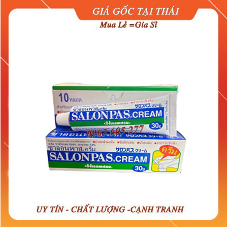 01 Tuýp Kem Xoa Bóp Salonpas Cream Thái Lan 30gram (sx Indonesia)