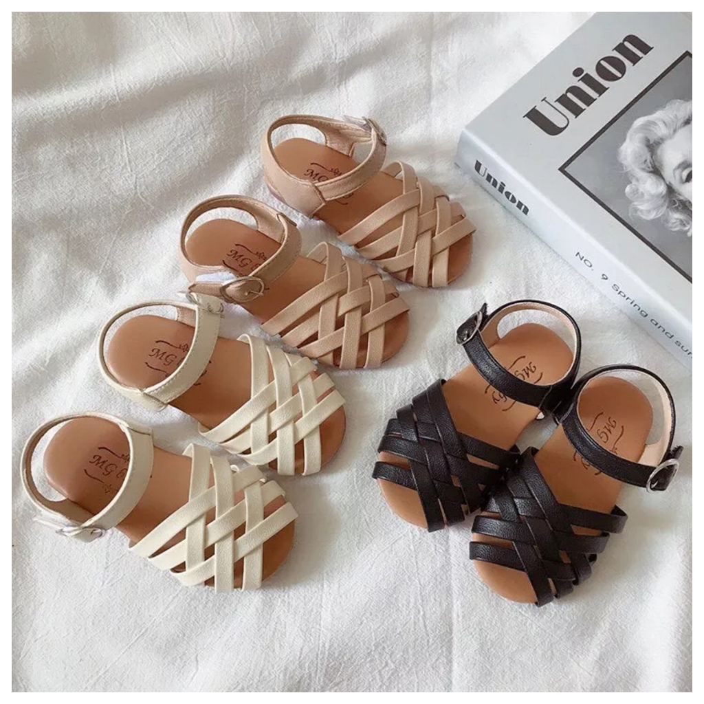 Dép cho bé gái - Sandal rọ 01 phối 3 mầu đáng yêu thời trang cho bé - M30