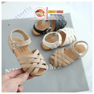 Dép cho bé gái - Sandal rọ 01 phối 3 mầu đáng yêu thời trang cho bé - M30