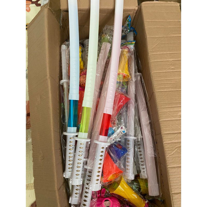 Kiếm katana phát sáng kèm âm thanh full màu  trắng 9 bóng có kèm pin