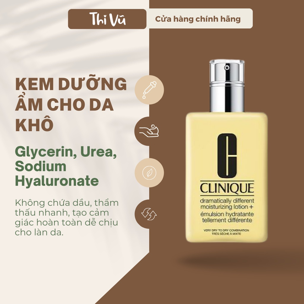 Kem và Gel dưỡng ẩm Clinique Dramatically Different Moisturizing Gel Lotion + Jelly 125ml