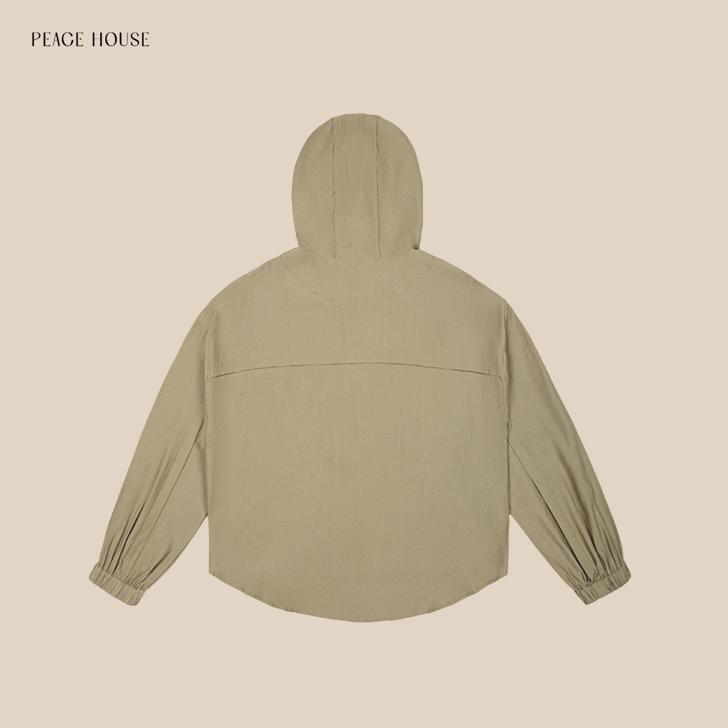 Áo khoác chất kaki đũi có nón , The Peace