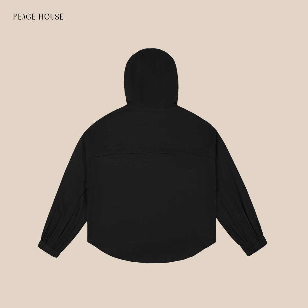 Áo khoác chất kaki đũi có nón , The Peace