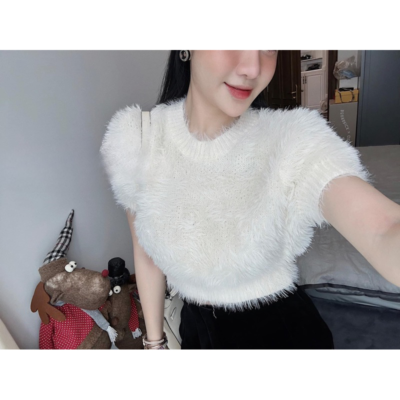 Áo Len Lông Kem Xinh QC