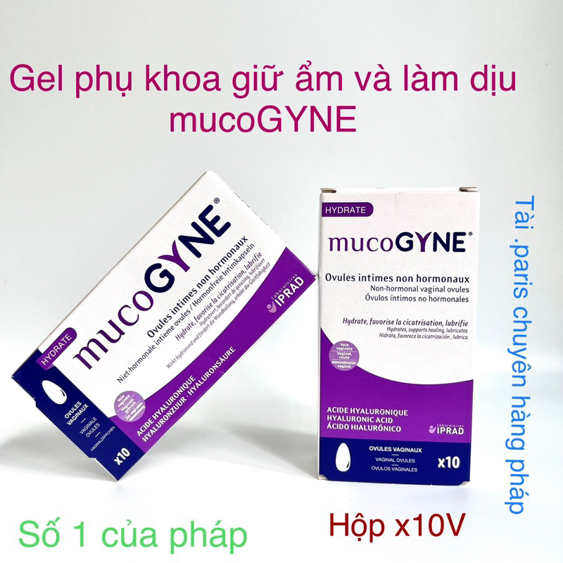 Gel phụ khoa mucoGYNE geo giữ ẩm làm dịu phục hồi - hàng pháp