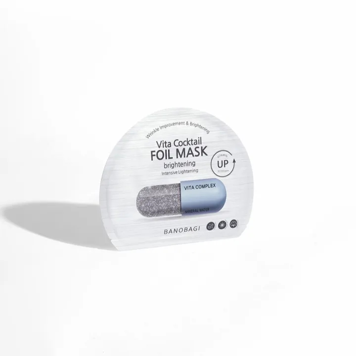 Mặt Nạ Thiếc BANOBAGI Gấp Đôi Dưỡng Chất Vita Cocktail Brightening Foil Mask Giúp Dưỡng Trắng Da 30ml