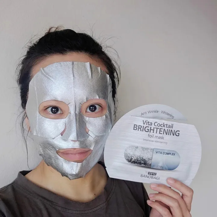 Mặt Nạ Thiếc BANOBAGI Gấp Đôi Dưỡng Chất Vita Cocktail Brightening Foil Mask Giúp Dưỡng Trắng Da 30ml