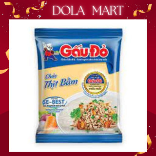 10 gói cháo ăn liền gấu đỏ thịt bằm, gà 50g 1 gói