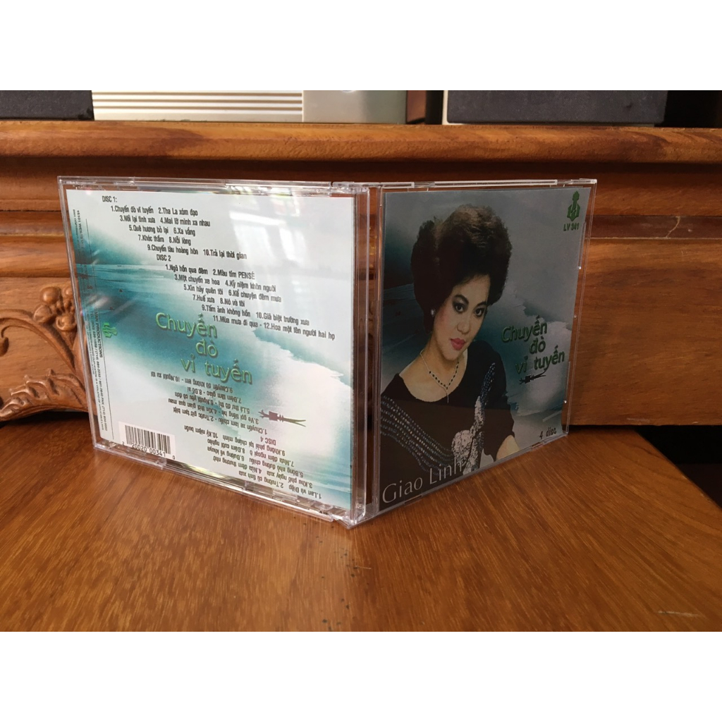 CD Giao Linh Chuyến Đò Vĩ Tuyến - Album gồm 4CD - Phôi Phono Verbatim Bìa màu - CD Nhạc Vàng Chất Lư