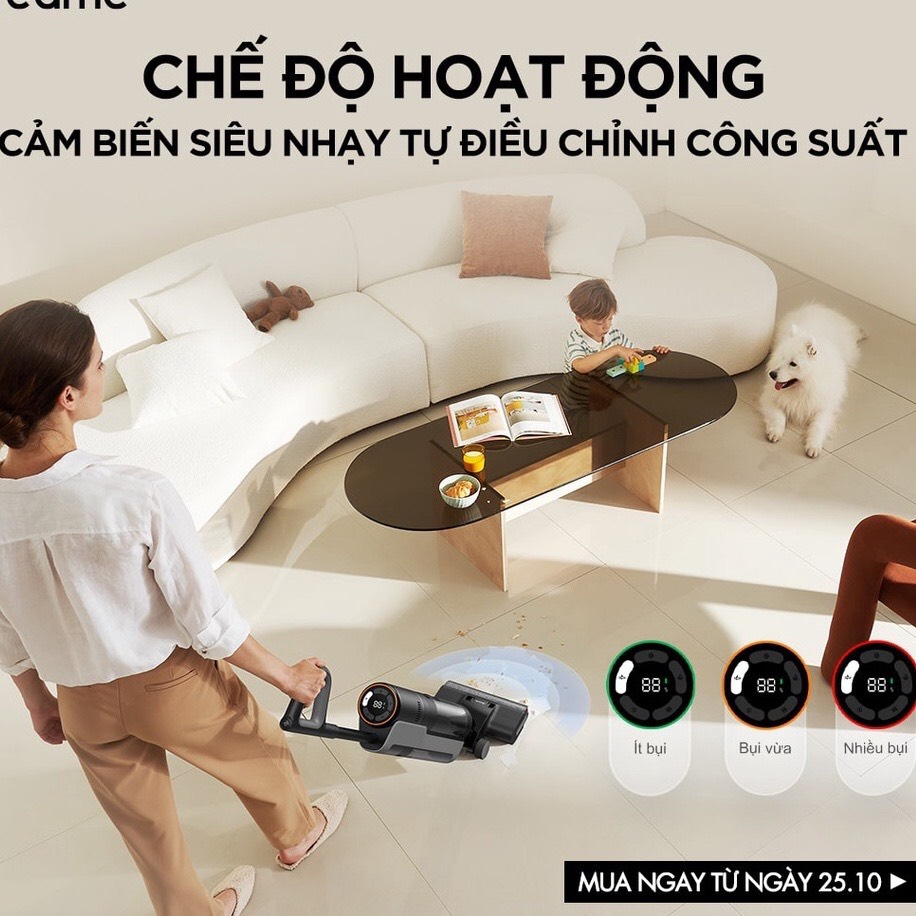 Máy Hút Bụi Lau Nhà Cầm Tay Dreame H12 Pro - Bản nội địa - Hàng chính hãng - Bảo hành 24 tháng