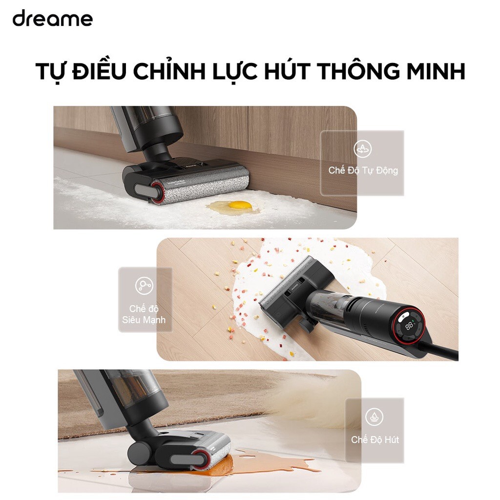 Máy Hút Bụi Lau Nhà Cầm Tay Dreame H12 Pro - Bản nội địa - Hàng chính hãng - Bảo hành 24 tháng