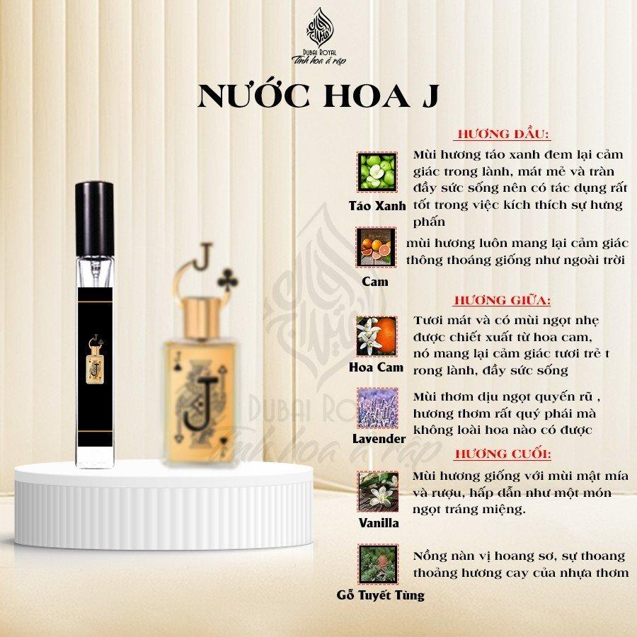 (Deal Độc quyền) Nước hoa nam Dubai JACK (J) bộ sưu tập sảnh JQKA Hot nhất 2023