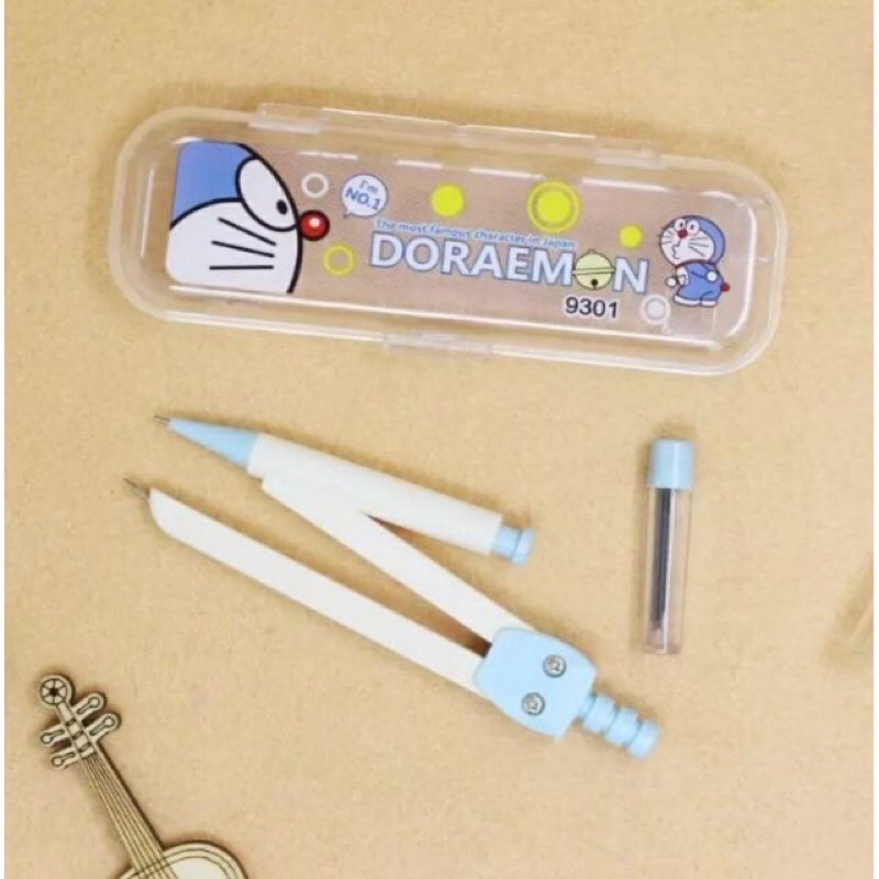 Bộ compa đơn chì kim có hộp, có ruột chì kim tặng kèm hộp, bộ compa chì kim 930 9301, compa đơn 8652