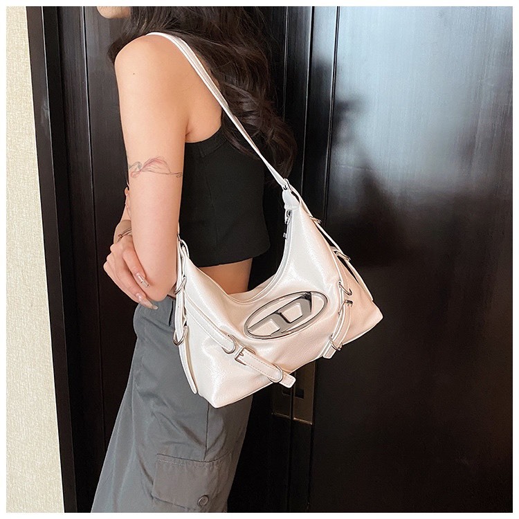 Túi xách nữ đeo chéo, túi đeo vai nữ da mềm phong cách cá tính chữ D hottrend LUNA STORE BAG