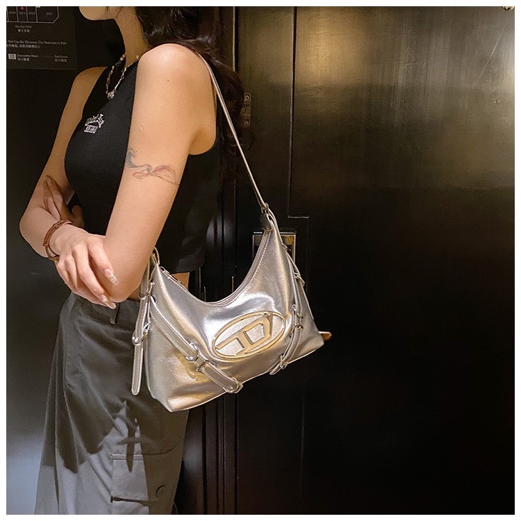 Túi xách nữ đeo chéo, túi đeo vai nữ da mềm phong cách cá tính chữ D hottrend LUNA STORE BAG