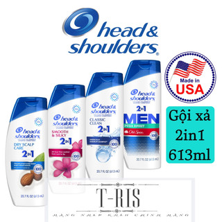[USA] Dầu gội xả 2in1 sạch gàu Head & Shoulders Mỹ 613ml- NHẬP KHẨU CHÍNH HÃNG MỸ - T-RIS SHOP