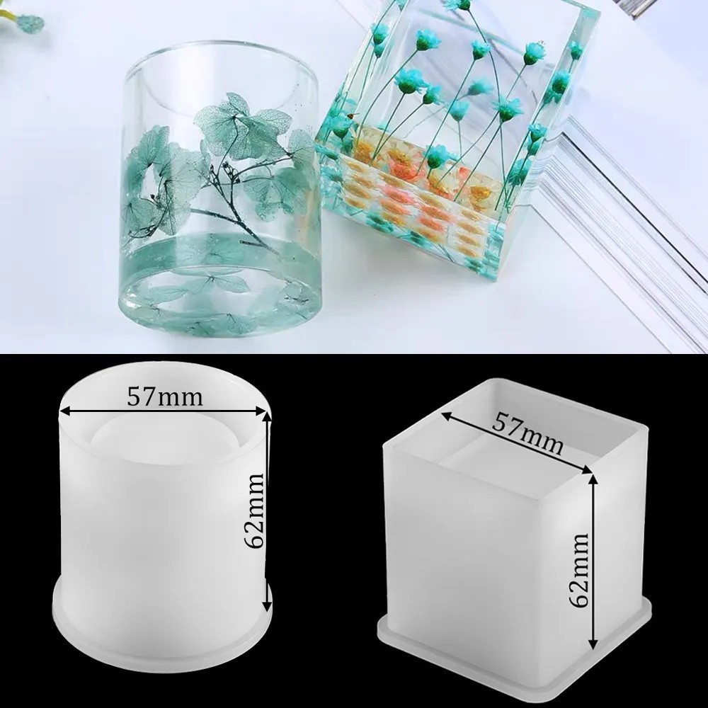 Khuôn silicone tạo hình cho khay đựng viết DIY tiện dụng - Khuôn Silicon Làm Ống Đựng Bút Handmade