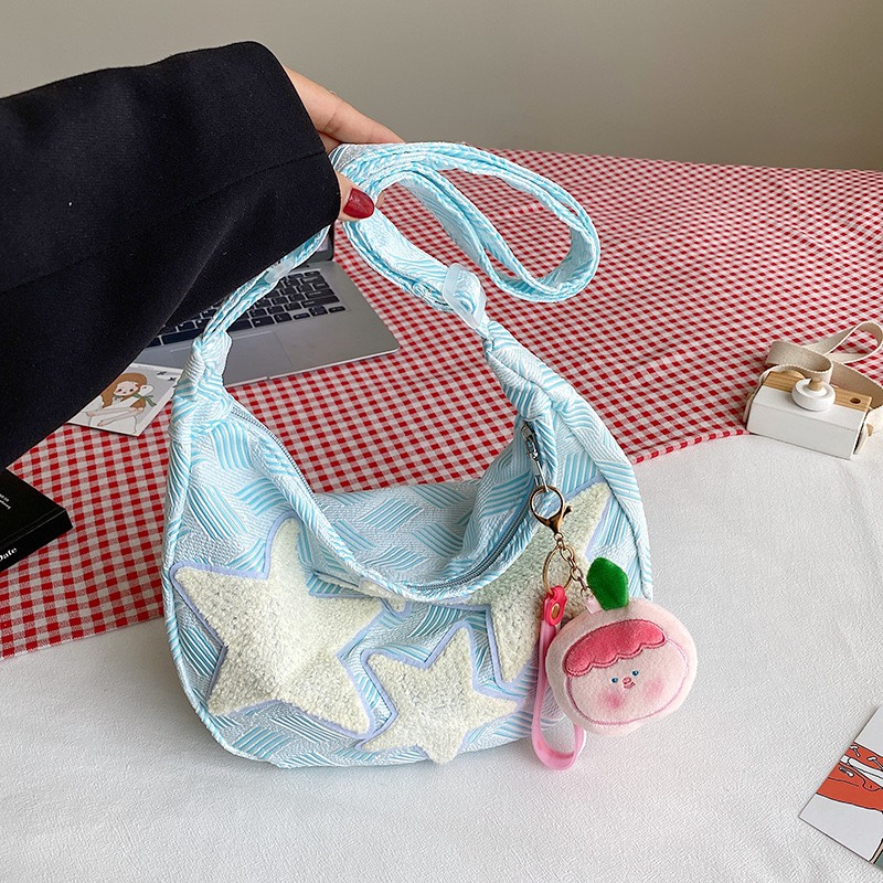 Túi đeo chéo canvas, túi tote vải đeo vai ngôi sao kẻ vạch nam nữ Unisex đi học đi chơi đựng vừa laptop Bee Canvas