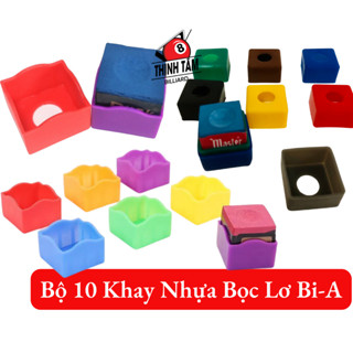   THỊNH TÂM  Bộ 10 Khay Nhựa Dẻo Bọc Bảo Vệ Lơ Bida Bi-A CLB   SET 10 KHAY LƠ   