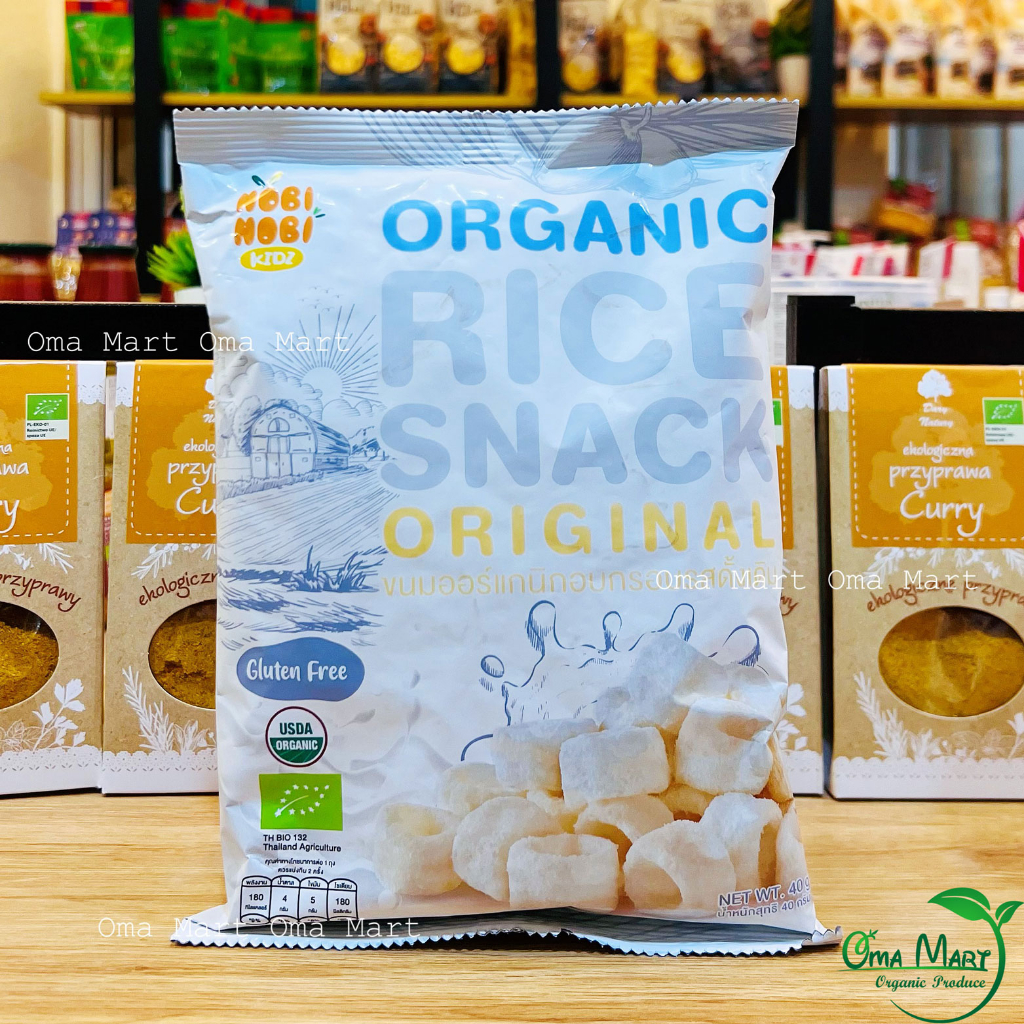 Snack gạo hữu cơ Nobi Nobi 40g