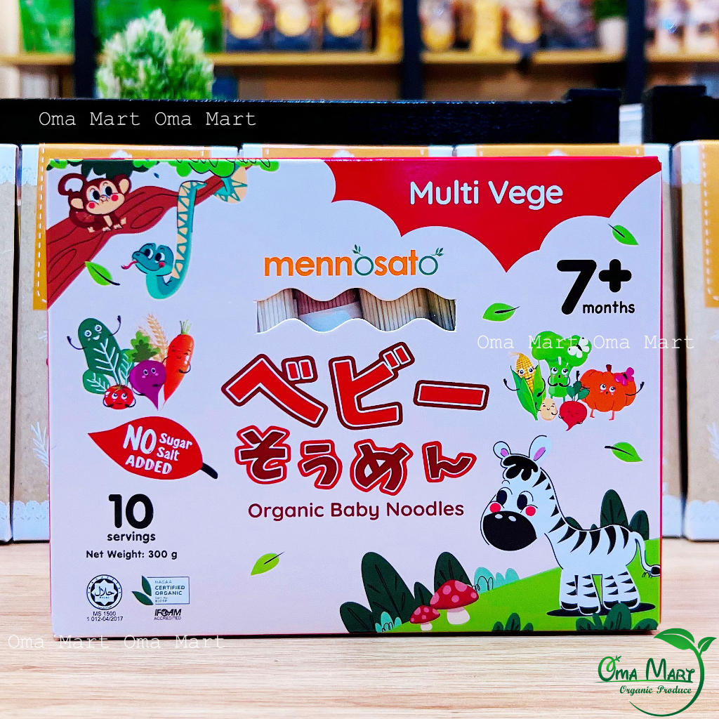Mì sợi ăn dặm rau củ hữu cơ cho bé MenNoSato