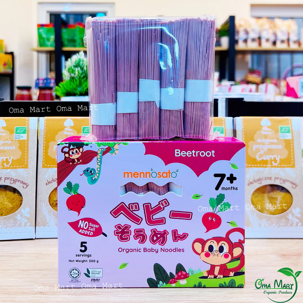 Mì sợi ăn dặm rau củ hữu cơ cho bé MenNoSato