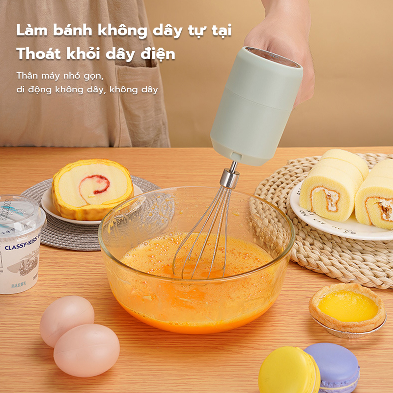 Máy trộn tay không dây Máy đánh trứng điện