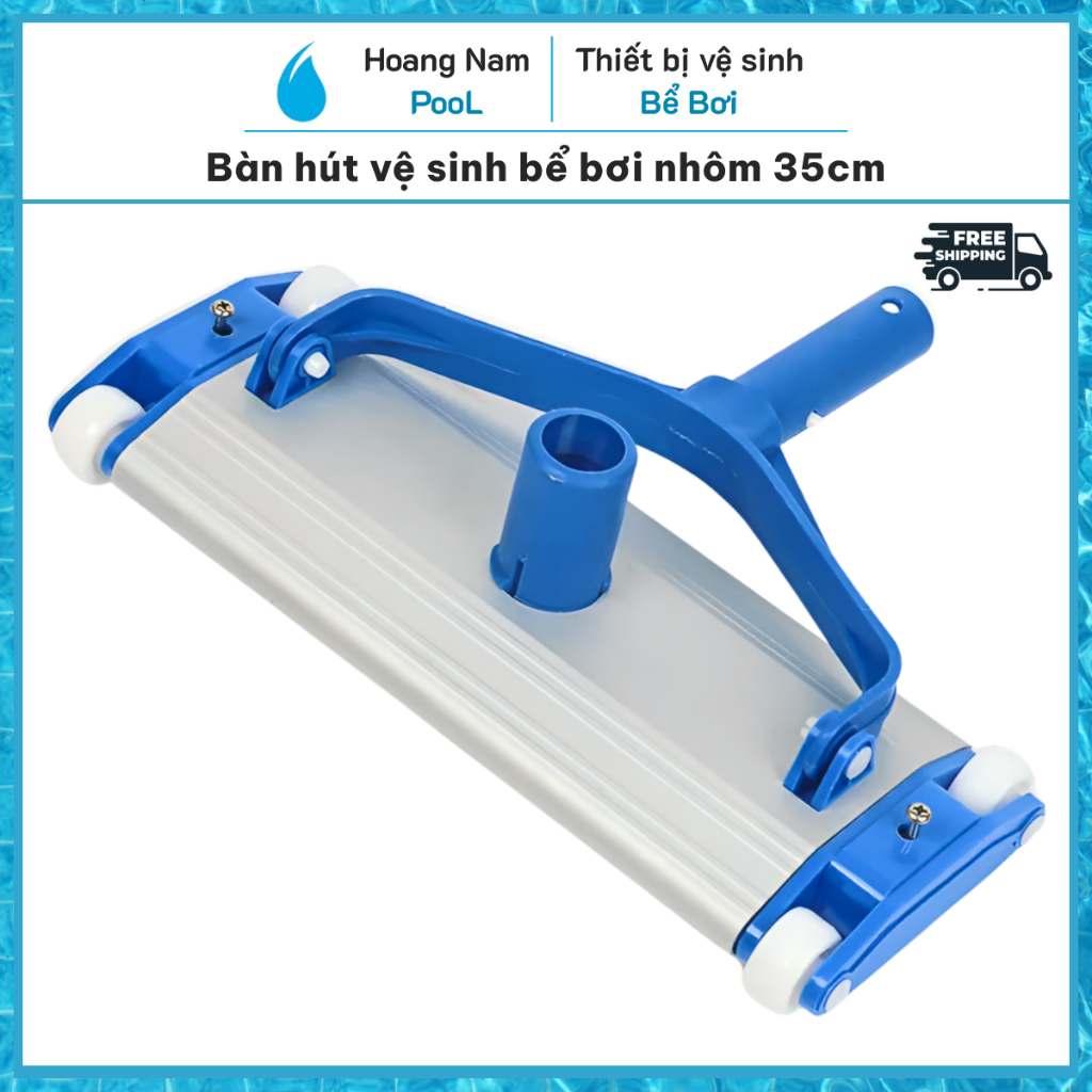 Bàn hút vệ sinh bể bơi hợp kim nhôm dài 35cm, hút cặn hồ bơi