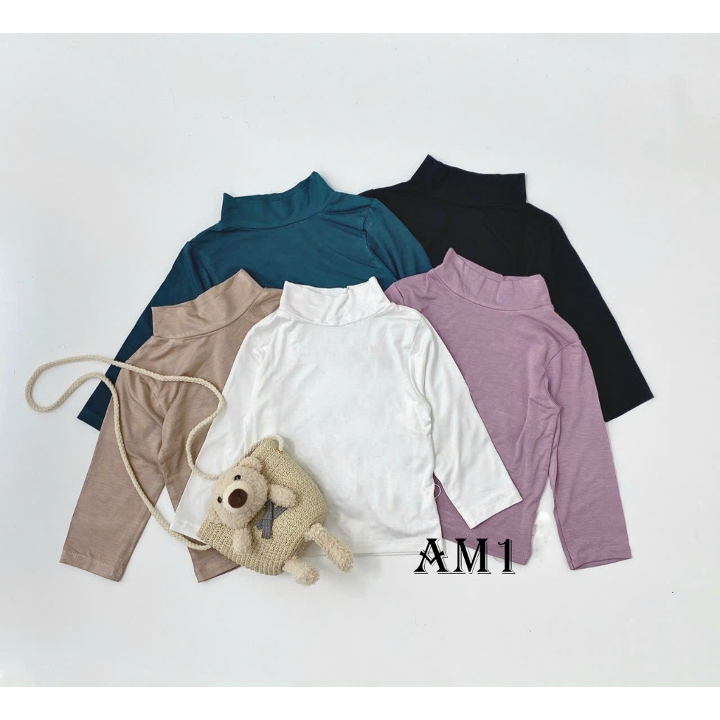 Áo len tăm cổ cao giữ nhiệt cho bé sơ sinh đến 18kg  AM358 TTR123