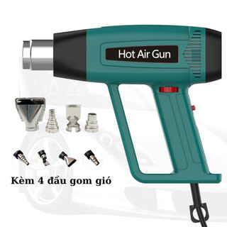 Máy khò nhiệt , Máy khò thổi hơi nóng 2000W, thổi nhiệt dán ni lông, decal, phim cách nhiệt ô tô, xe máy