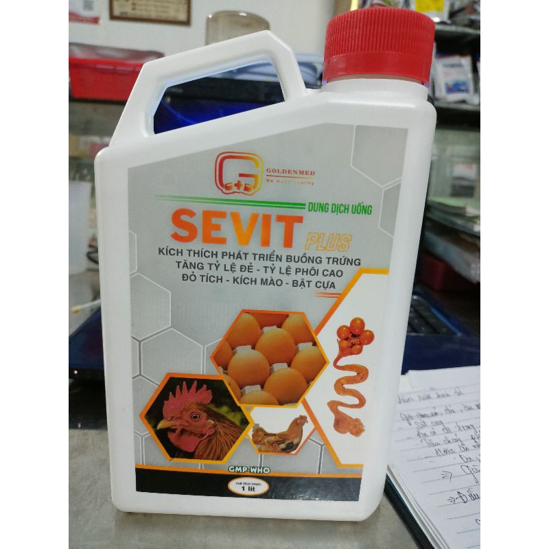 SEVIT plus 1 lít kích thích phát triển buồng trứng, tăng tỷ lệ đẻ, tăng tỉ lệ phôi trống