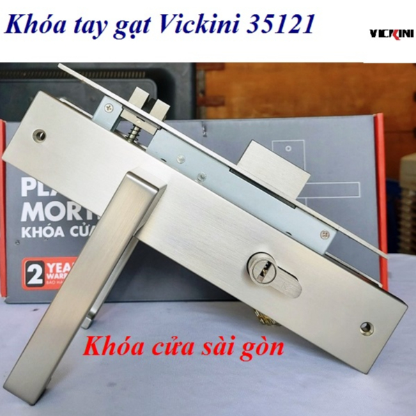 KHÓA TAY GẠT VICKINI CAO CẤP 35128 KEN XƯỚT MỜ
