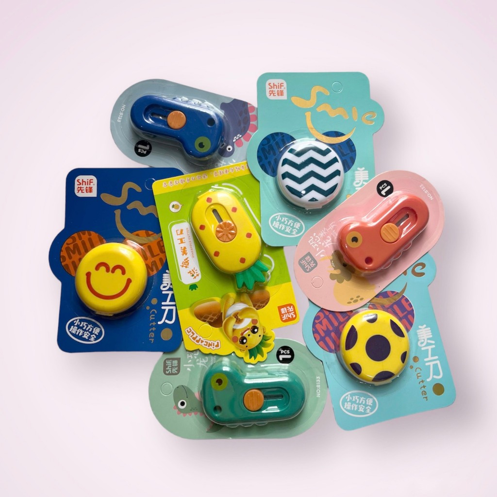 [SIÊU RẺ] Dao rọc giấy Mini Khủng long , Quả dứa cute