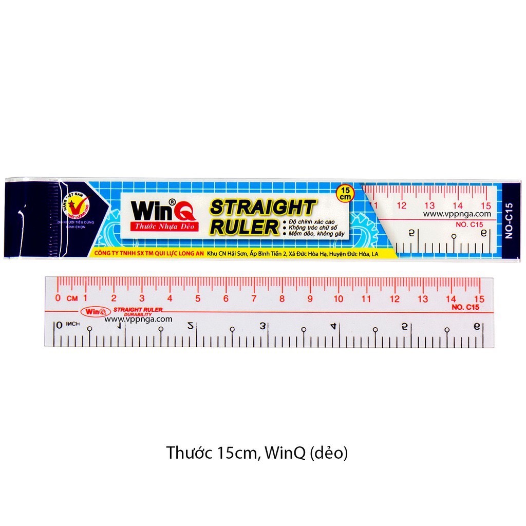 Thước kẻ dẻo WinQ 15cm, 20cm, 30cm