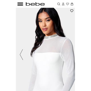 Đầm body hiệu Bebe, đính đá size S, auth, chính hãng
