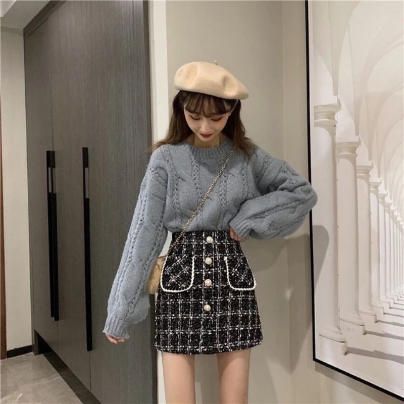 Chân váy tweed dáng A 2hand
