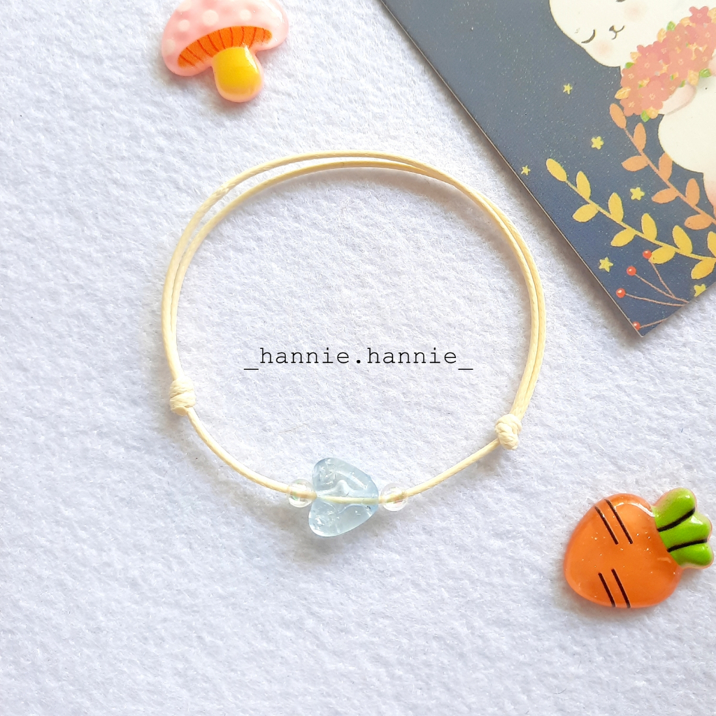 Vòng tay dây sáp đen kem 1mm ngôi sao trái tim khóa trượt đeo tay nam nữ