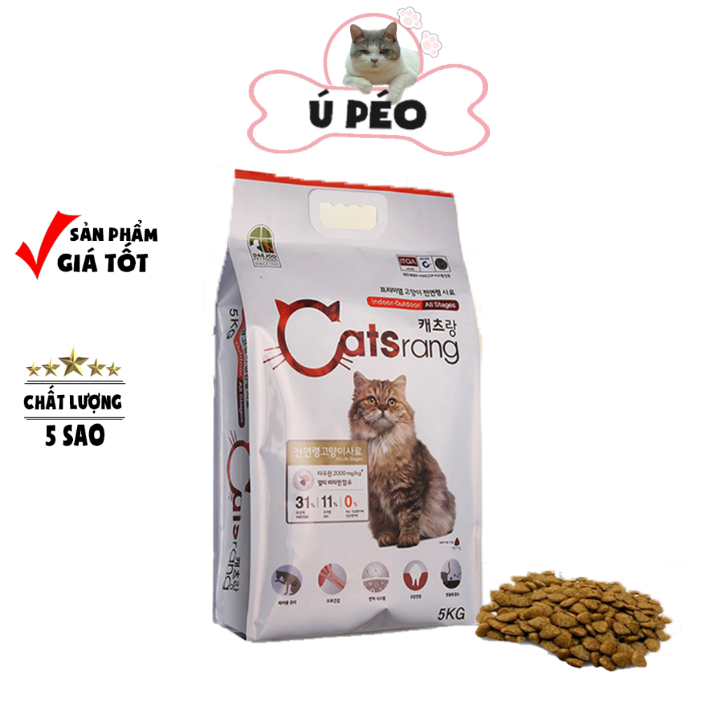 Hạt Catsrang cho mèo Thức ăn cho mèo | Hạt thức ăn cho mèo Catsrang (cho mèo mọi lứa tuổi)