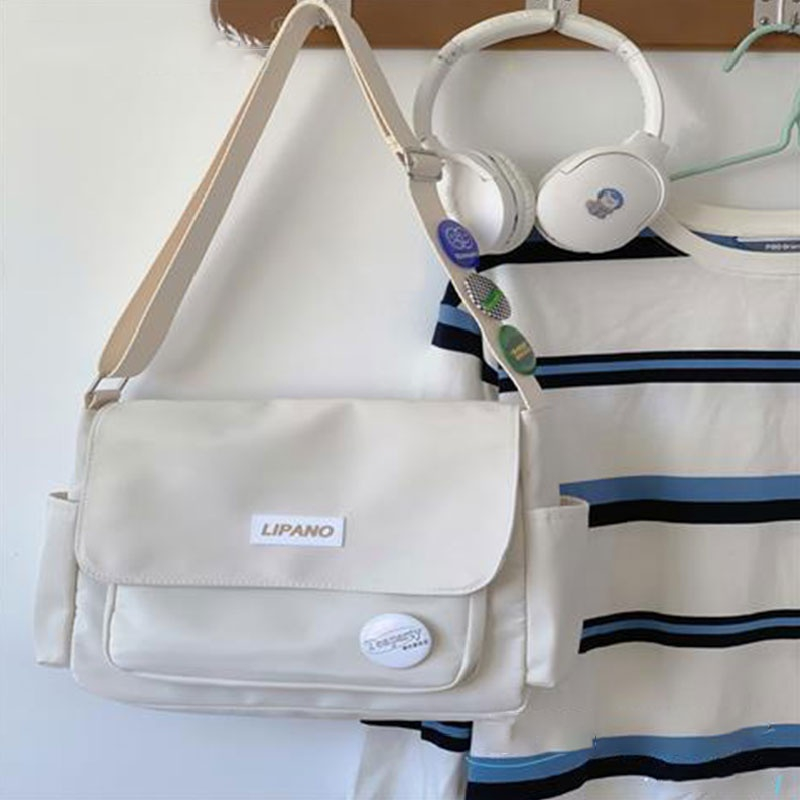 Túi Đeo Chéo Phong Cách Đơn Giản Năng Động, Túi Đeo Vai Chất Liệu Nylon Dành Cho Nam Nữ BZ023