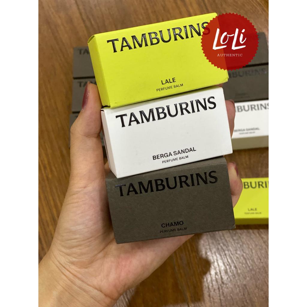 Nước Hoa Sáp Tamburins Perfume Balm/Nước Hoa Thỏi Tamburins Chamo, Lale, Berga Sandal, Suede Pear - Có Sẵn