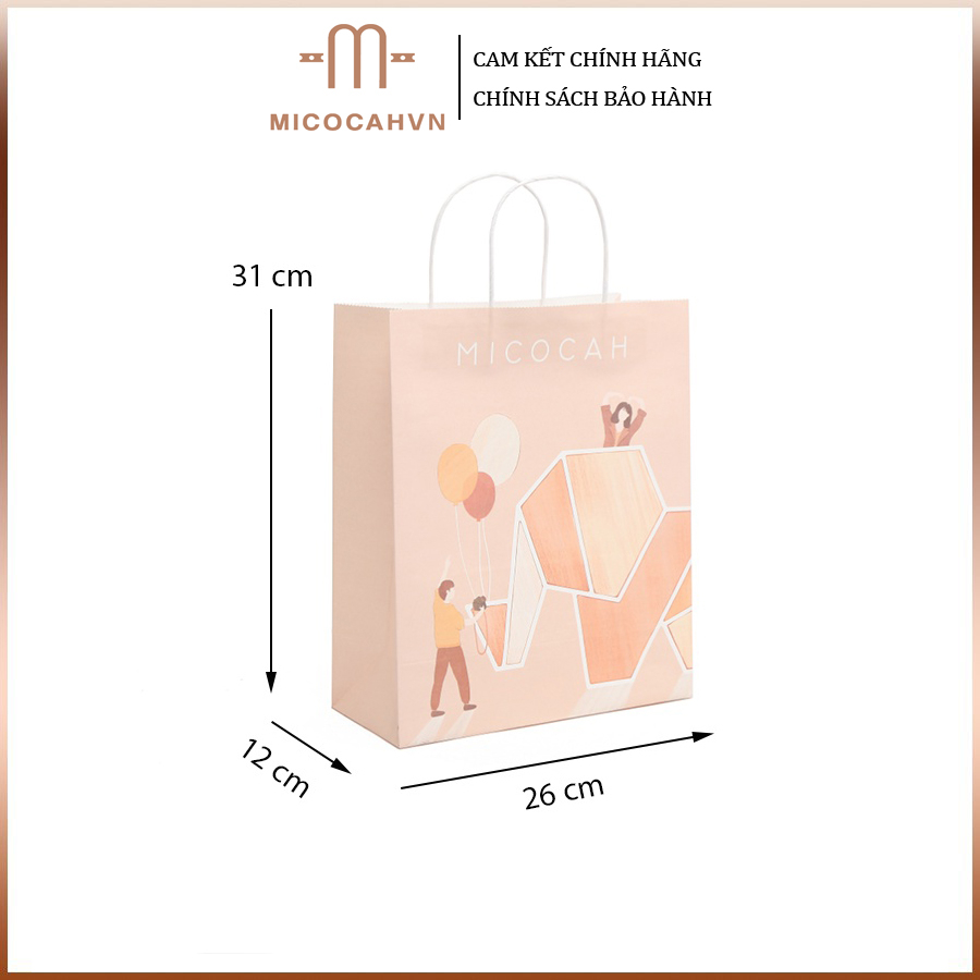 Túi Giấy Đựng Quà Chính Hãng MICOCAH Thanh Lịch Sang Trọng Phối Màu Vintage Siêu Xinh CLIDSTORE
