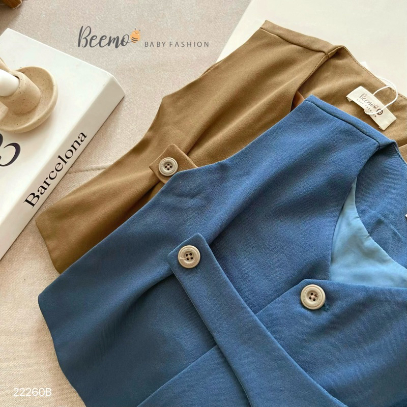 Bộ vest gile Hàn Quốc công tử 3ct bé trai