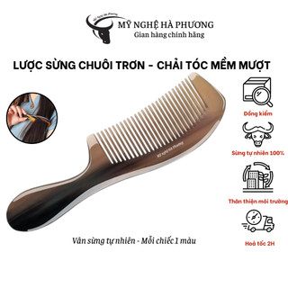 Lược sừng chuôi trơn xuất Nhật, đủ size, hỗ trợ phòng ngừa đau đầu