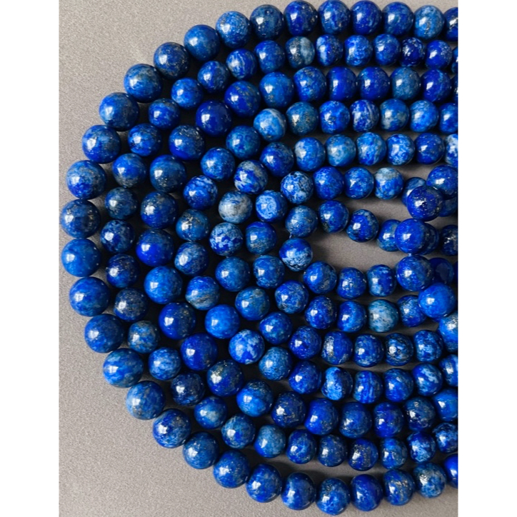 Hạt Đá Lapis Lazuli Tự Nhiên loại hiếm - ngọc lưu ly 6-8mm