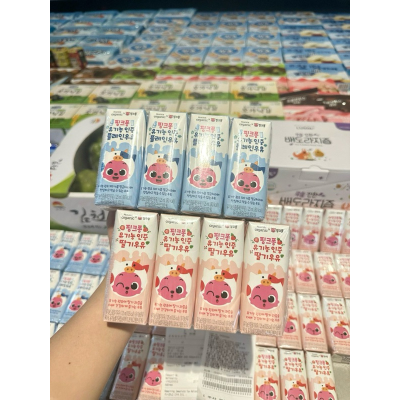 Sữa tươi Peacook Pinkfong Organic Hàn Quốc cho bé