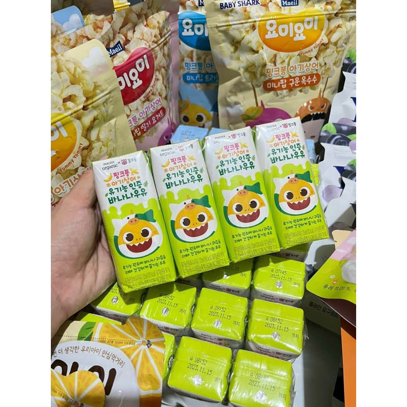 Sữa tươi Peacook Pinkfong Organic Hàn Quốc cho bé