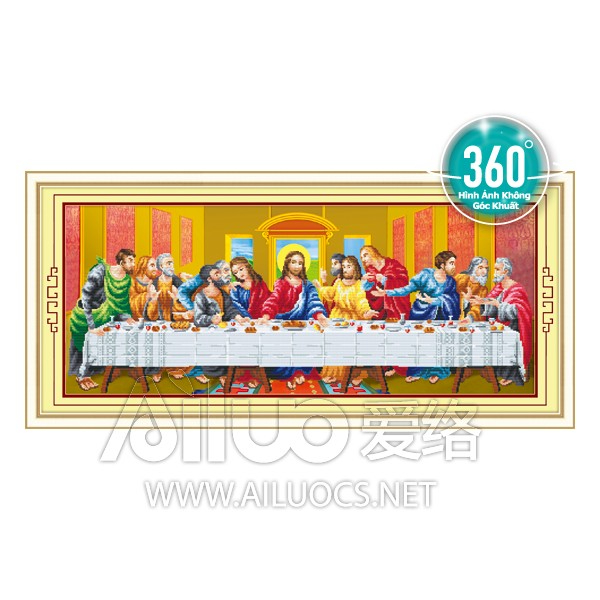 TRANH ĐÍNH ĐÁ Tiệc ly 12 Thánh Tông Đồ 77207 77358 - chưa đính