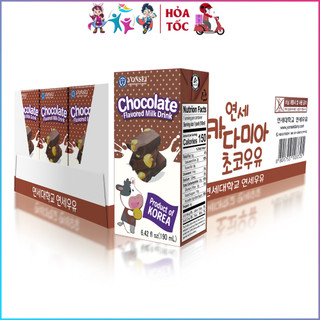 Thùng sữa tươi yonsei vị chocolate 190ml - hàn quốc
